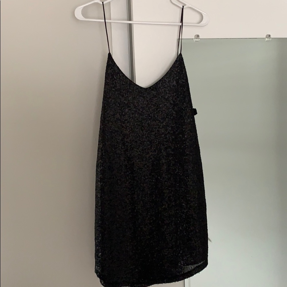 Amuse Society (from revolve) black sequence dress